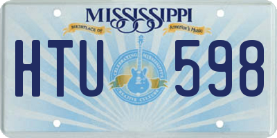MS license plate HTU598