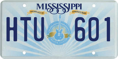 MS license plate HTU601