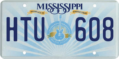 MS license plate HTU608