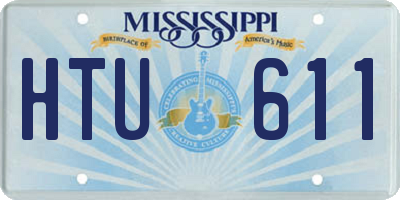 MS license plate HTU611