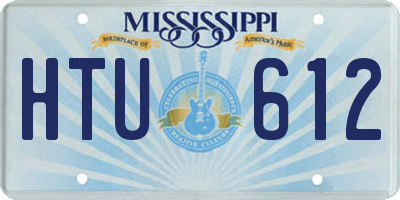 MS license plate HTU612