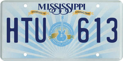 MS license plate HTU613