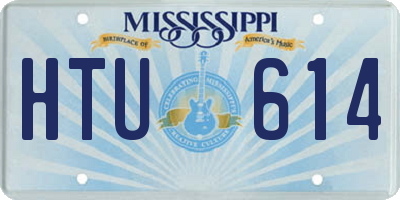 MS license plate HTU614