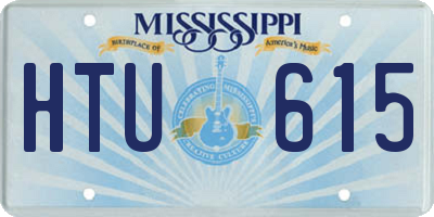MS license plate HTU615