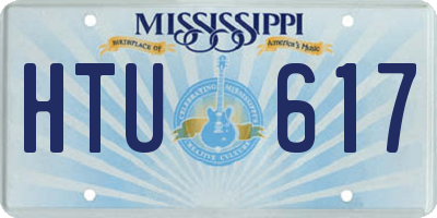 MS license plate HTU617