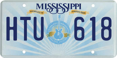 MS license plate HTU618