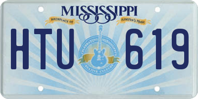 MS license plate HTU619