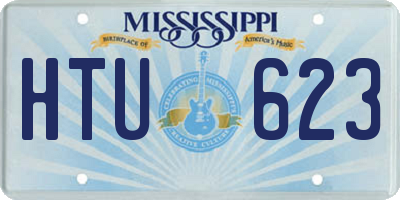 MS license plate HTU623