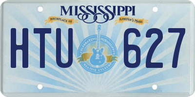 MS license plate HTU627
