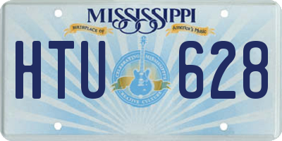 MS license plate HTU628
