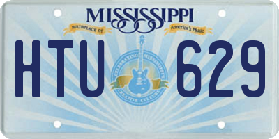MS license plate HTU629