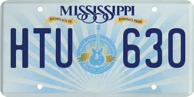 MS license plate HTU630