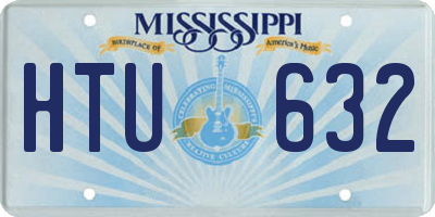 MS license plate HTU632