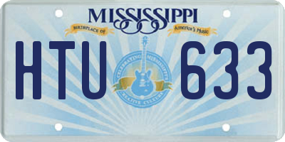 MS license plate HTU633
