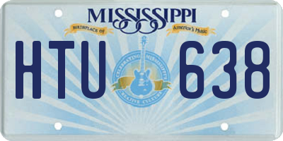 MS license plate HTU638