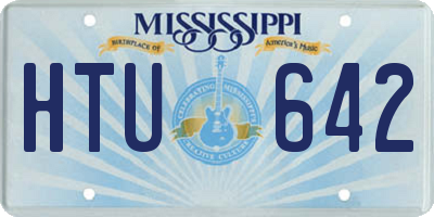 MS license plate HTU642