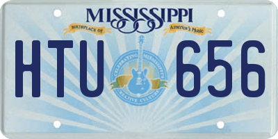MS license plate HTU656