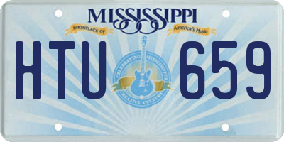 MS license plate HTU659