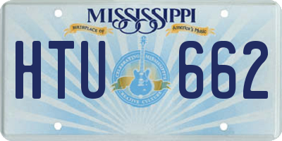 MS license plate HTU662