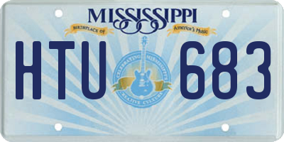 MS license plate HTU683