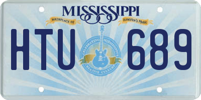 MS license plate HTU689
