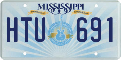 MS license plate HTU691