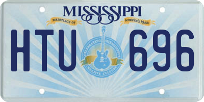 MS license plate HTU696