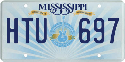 MS license plate HTU697
