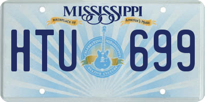 MS license plate HTU699