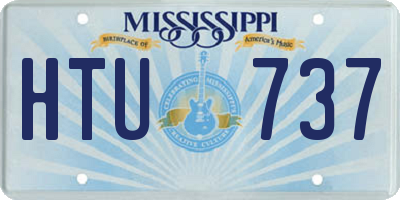 MS license plate HTU737