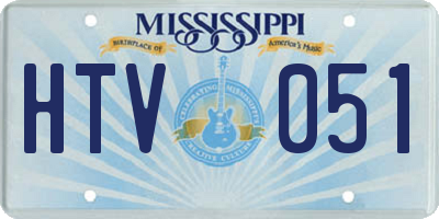MS license plate HTV051