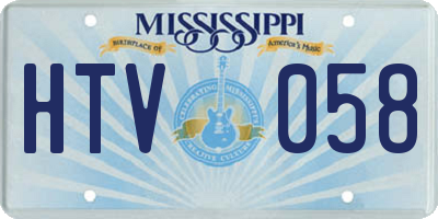MS license plate HTV058