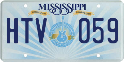 MS license plate HTV059