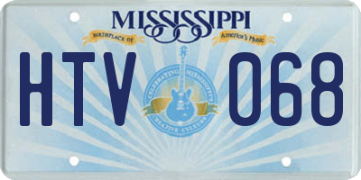 MS license plate HTV068