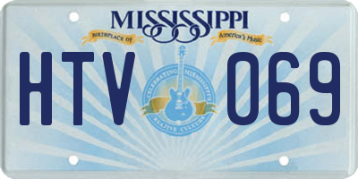 MS license plate HTV069