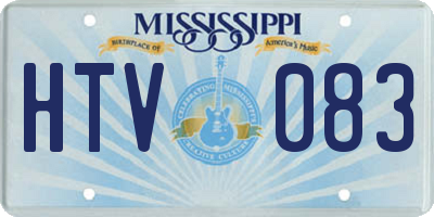 MS license plate HTV083