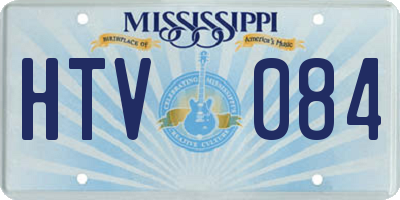 MS license plate HTV084