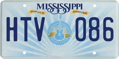 MS license plate HTV086
