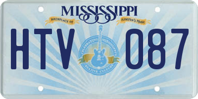 MS license plate HTV087
