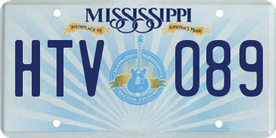 MS license plate HTV089
