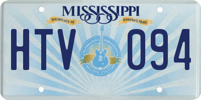 MS license plate HTV094