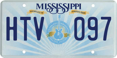 MS license plate HTV097