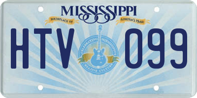 MS license plate HTV099