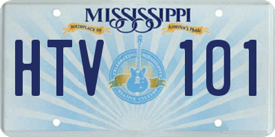 MS license plate HTV101