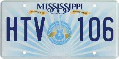 MS license plate HTV106