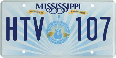 MS license plate HTV107