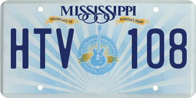 MS license plate HTV108