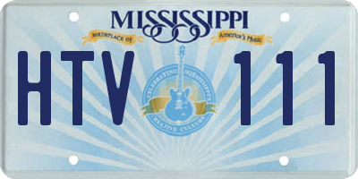 MS license plate HTV111