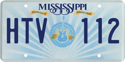 MS license plate HTV112