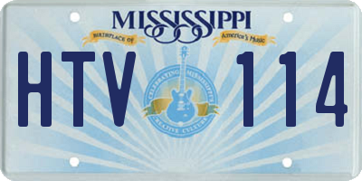 MS license plate HTV114
